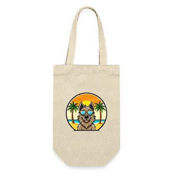 Lunettes de soleil belges Groenendael Dog Breed Cartoon - Sac à bouteille - nature - Devant