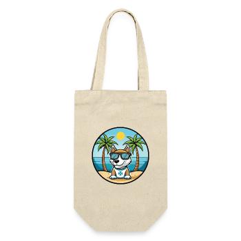 Argentino Chien Race Dessin Animé Lunettes De Soleil Plage - Sac à bouteille - nature - Devant