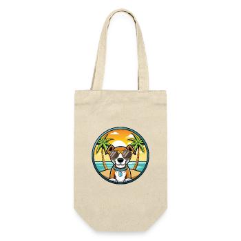 Ariege Pointer Hund Rasse Cartoon Sonnenbrille Strand - Geschenkbeutel für Flaschen - Natur - Vorne