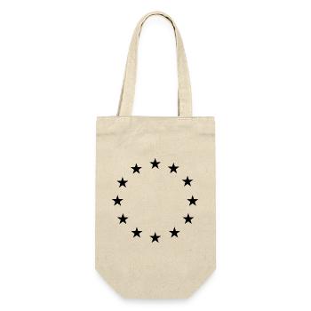 Star Circle Logo - Geschenkbeutel für Flaschen - Natur - Vorne