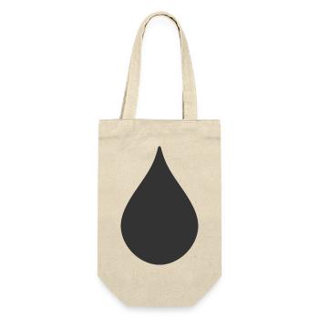 Drop Shape Logo Symbol - Gift Bag for Bottles - nature - Front