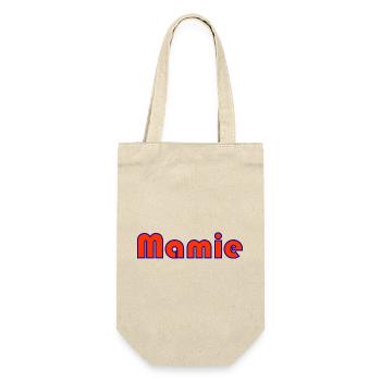 MAMA. MUTTERTAG. SCHÖNEN MUTTERTAG. ICH LIEBE DICH - Geschenkbeutel für Flaschen - Natur - Vorne