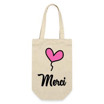 MERCI. MAÎTRESSE. MAÎTRE. MERCI MAÎTRESSE - Sac à bouteille - nature - Devant