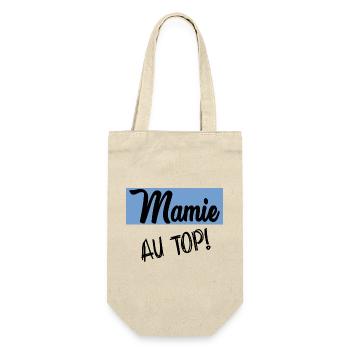 OMA. MUTTERTAG. ALLES GUTE ZUM GEBURTSTAG OMA. ICH LIEBE DICH - Geschenkbeutel für Flaschen - Natur - Vorne