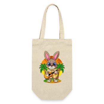 Lunettes de soleil de plage d’été de lapin drôle hawaïenne - Sac à bouteille - nature - Devant