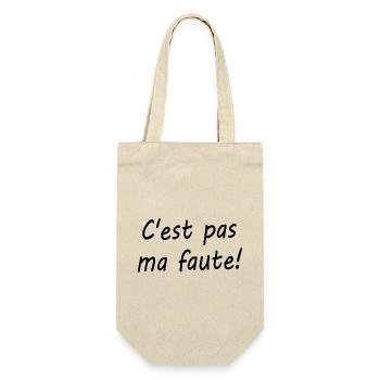 C'est pas ma faute ! - Sac à bouteille - nature - Devant
