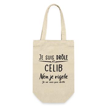Je suis drôle et celibataire - Sac à bouteille - nature - Devant