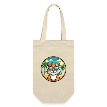 Tiger Cat Breed Cartoon Sunglasses Beach - Gift Bag for Bottles - nature - Front