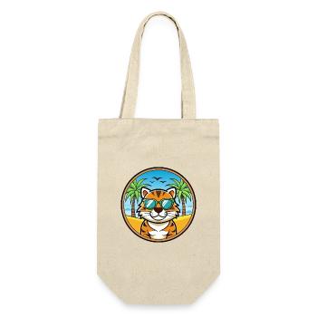 Tiger Cat Breed Cartoon Sunglasses Beach - Gift Bag for Bottles - nature - Front