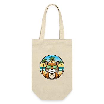 California Spangled Cat Breed Cartoon Sunglasses - Gift Bag for Bottles - nature - Front