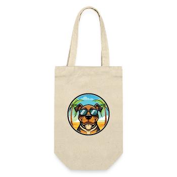 Lunettes de soleil Rottweiler Dog Cartoon Summer Beach - Sac à bouteille - nature - Devant
