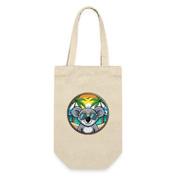 Koala Lustige Cartoon Sommer Strand Sonnenbrille Cool - Geschenkbeutel für Flaschen - Natur - Vorne