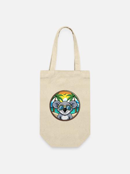 Koala Drôle Dessin Animé Plage D’été Lunettes De Soleil Cool - Sac à bouteille - nature