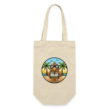 Hawk Lustige Cartoon Sommer Strand Sonnenbrille Aufkleber - Geschenkbeutel für Flaschen - Natur - Vorne