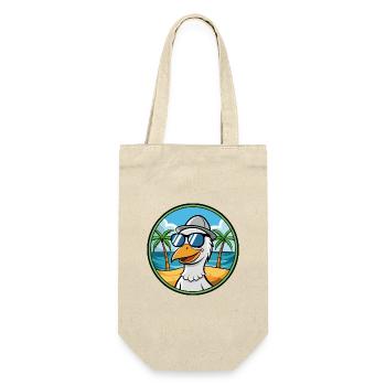 Gans Lustige Cartoon Sommer Strand Sonnenbrille Cool - Geschenkbeutel für Flaschen - Natur - Vorne