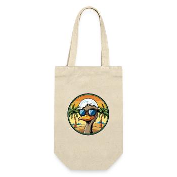 Emu Lustige Cartoon Sommer Strand Sonnenbrille Aufkleber - Geschenkbeutel für Flaschen - Natur - Vorne