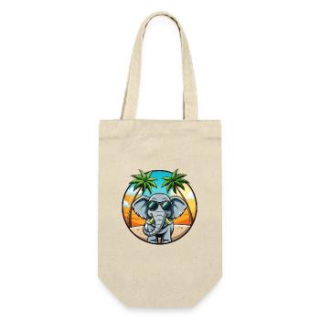 Lunettes de soleil de plage d’été de dessin animé drôle d’éléphant - Sac à bouteille - nature - Devant