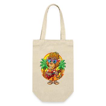 Lustige Pavian Cartoon Sommer Strand Sonnenbrille - Geschenkbeutel für Flaschen - Natur - Vorne
