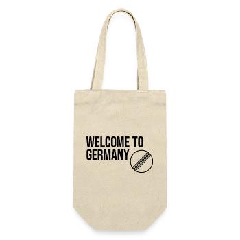 BIENVENUE EN ALLEMAGNE par Unlimited Apparel - Sac à bouteille - nature - Devant