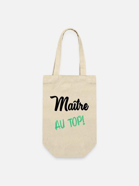 MAITRE. MAÎTRESSE. MERCI - Sac à bouteille - nature