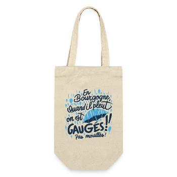 Bourgogne sous la pluie: pas mouillés - Sac à bouteille - nature - Devant