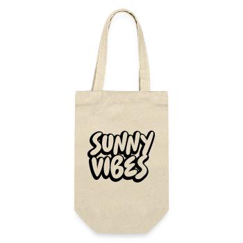 SUNNY VIBES - Geschenkbeutel für Flaschen - Natur - Vorne