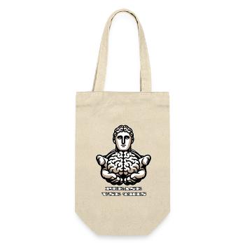 S’il vous plaît utilisez ce cerveau - conception stoïque amusante - Sac à bouteille - nature - Devant