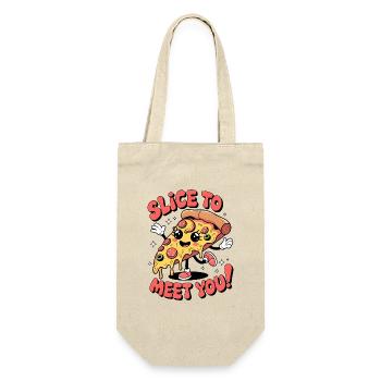 Slice To Meet You! - Gift Bag for Bottles - nature - Front