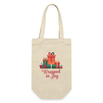 Wrapped In Joy - Gift Bag for Bottles - nature - Front