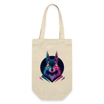 Écureuil low-poly - Sac à bouteille - nature - Devant
