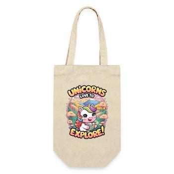 Unicorns Love To Explore! - Gift Bag for Bottles - nature - Front