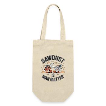 Sawdust Is Man Glitter - Gift Bag for Bottles - nature - Front