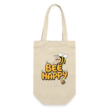 Abeille heureuse - Sac à bouteille - nature - Devant