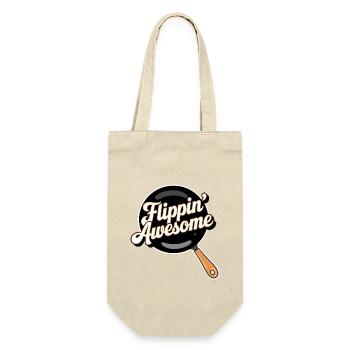Flippin Awesome - Gift Bag for Bottles - nature - Front