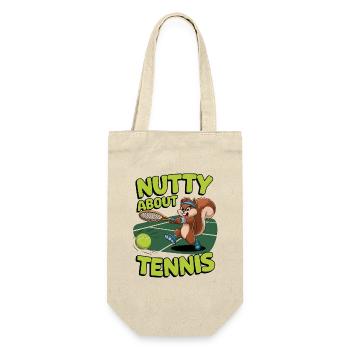 Nutty About Tennis - Gift Bag for Bottles - nature - Front