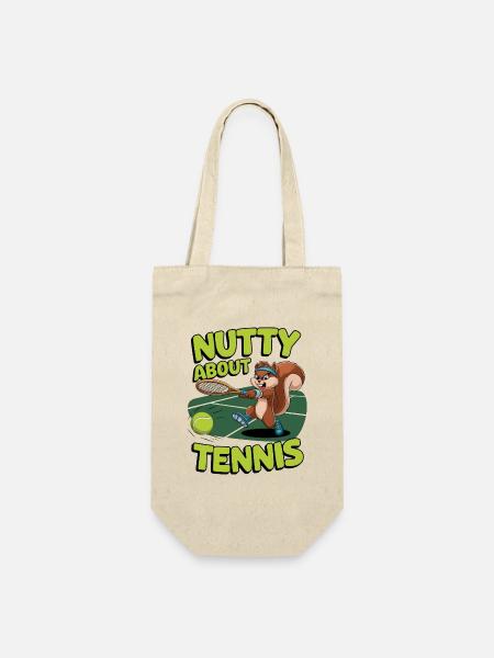 Nutty About Tennis - Gift Bag for Bottles - nature