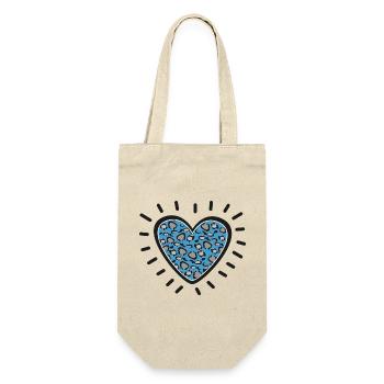 Leopard Heart Burst - Gift Bag for Bottles - nature - Front
