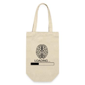 Brain Proverbes drôle drôle de petit déjeuner blague - Sac à bouteille - nature - Devant
