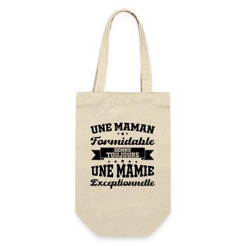 Gift for Grandma - An Exceptional Granny - Gift Bag for Bottles - nature - Front