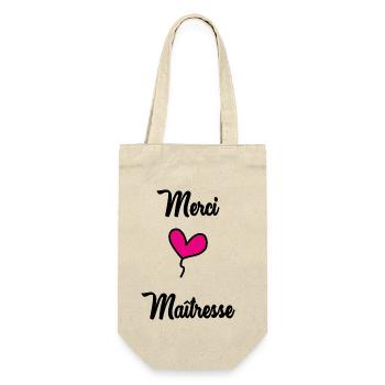 THANK YOU. MISTRESS. THANK YOU MISTRESS. MISTRESS - Gift Bag for Bottles - nature - Front