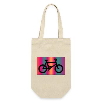 FAHRRAD - Geschenkbeutel für Flaschen - Natur - Vorne