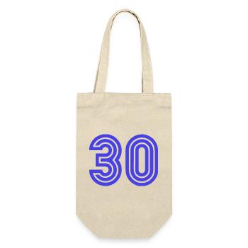 30. 30 YEARS. 30th ANNIVERSARY. 30 YEARS ANNIVERSARY. - Gift Bag for Bottles - nature - Front