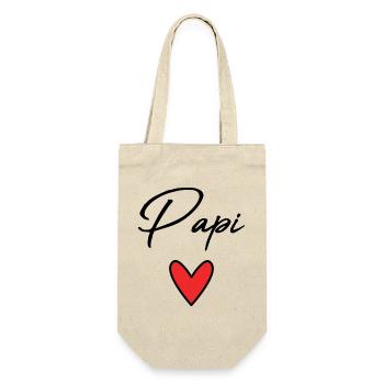GRANDPA. DAD. FATHER'S DAY. HAPPY FATHER'S DAY - Gift Bag for Bottles - nature - Front