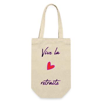 RETIREMENT. COLLEAGUE. RETIREMENT. RETIRED. RETIREMENT. - Gift Bag for Bottles - nature - Front