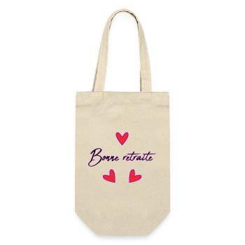 RETIREMENT. RETIREMENT. RETIRED. RETIREMENT - Gift Bag for Bottles - nature - Front