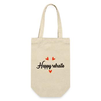 RETIREMENT. RETIREMENT. RETIRED. HAPPY RETIREMENT - Gift Bag for Bottles - nature - Front