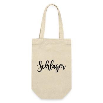 Schlager (Farbwechsel) - Geschenkbeutel für Flaschen - Natur - Vorne
