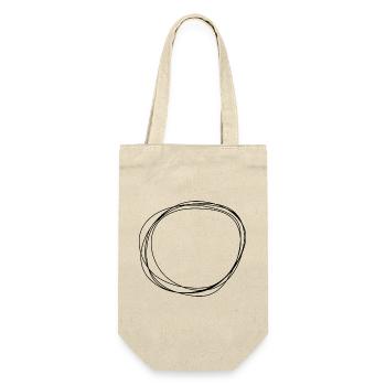 Circle - Geschenkbeutel für Flaschen - Natur - Vorne