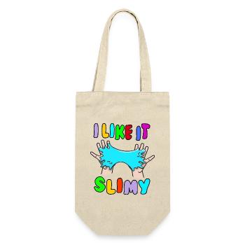I like it Slimy Schleim Fluffy Drizzly Cloud - Geschenkbeutel für Flaschen - Natur - Vorne