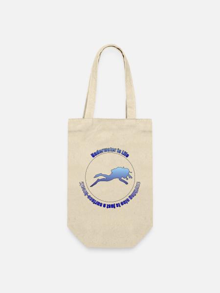 Underwater is Life - Geschenkbeutel für Flaschen - Natur